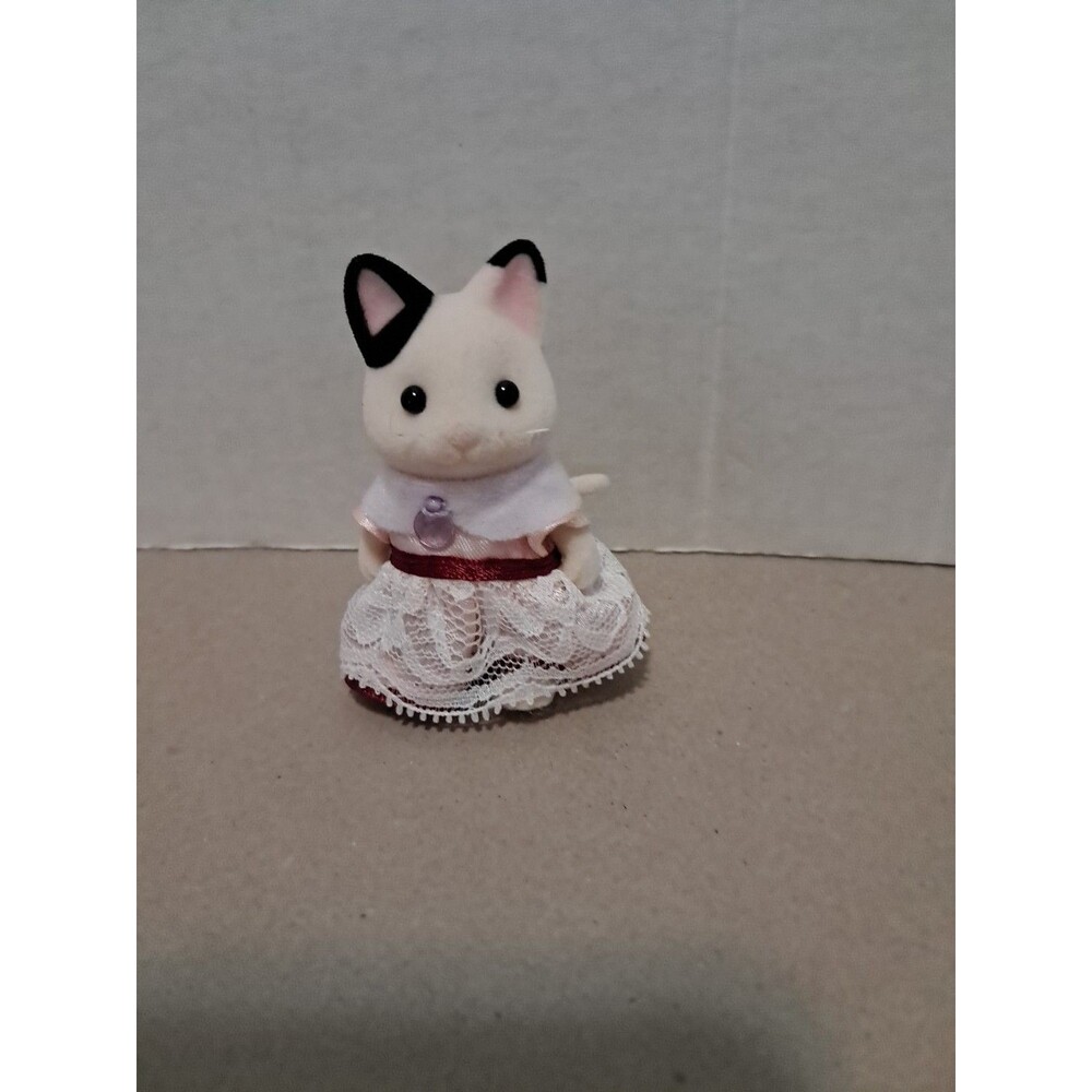 Tuxedo Cat Child Daughter Calico Critters Sylvanian Families Twin